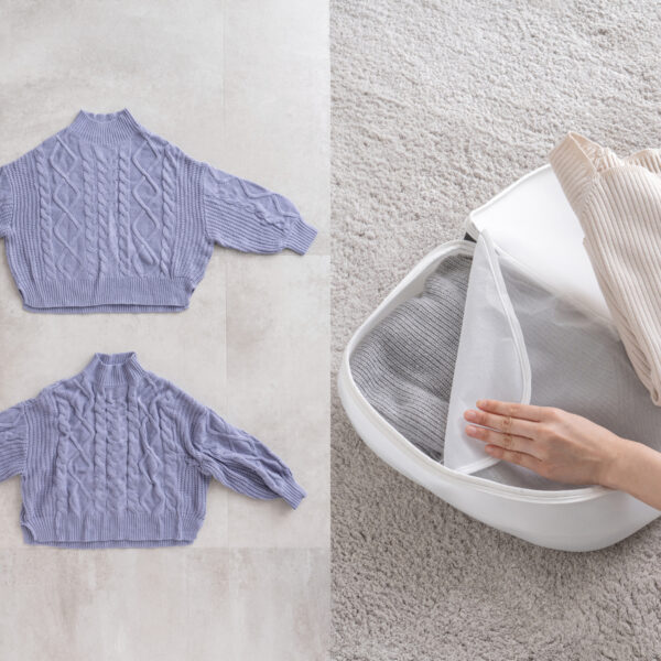 ニットの洗濯、洗濯ネットの使用率は約8割。自宅ケアの悩みを調査